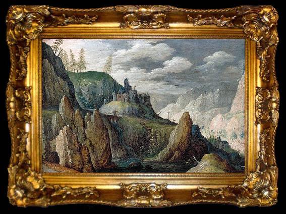 framed  Tobias Verhaecht Mountainous Landscape, ta009-2